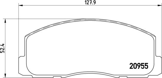 Brembo P 54 006 - Kit de plaquettes de frein, frein à disque cwaw.fr