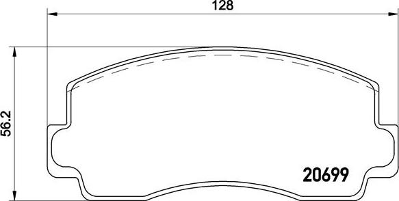 Brembo P 54 002 - Kit de plaquettes de frein, frein à disque cwaw.fr