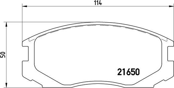 Brembo P 54 015 - Kit de plaquettes de frein, frein à disque cwaw.fr