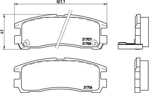 Brembo P 54 012 - Kit de plaquettes de frein, frein à disque cwaw.fr