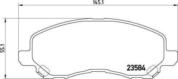 Brembo P 54 030X - Kit de plaquettes de frein, frein à disque cwaw.fr