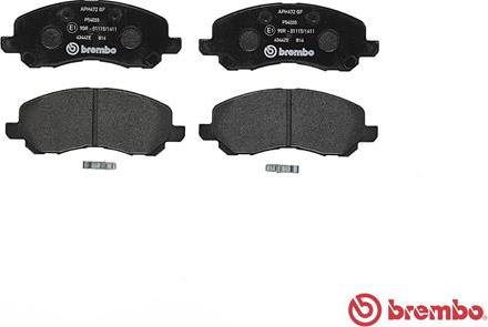 Brembo P 54 030 - Kit de plaquettes de frein, frein à disque cwaw.fr