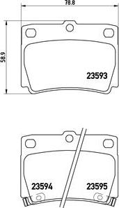 Brembo P 54 026 - Kit de plaquettes de frein, frein à disque cwaw.fr