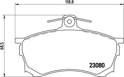 Brembo P 54 021 - Kit de plaquettes de frein, frein à disque cwaw.fr