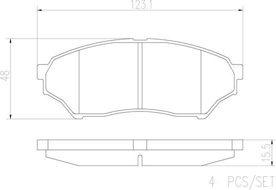 Brembo P54028N - Kit de plaquettes de frein, frein à disque cwaw.fr