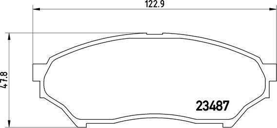 Brembo P 54 028 - Kit de plaquettes de frein, frein à disque cwaw.fr