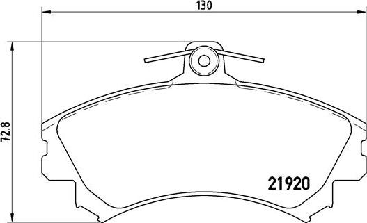 Brembo P 54 022 - Kit de plaquettes de frein, frein à disque cwaw.fr