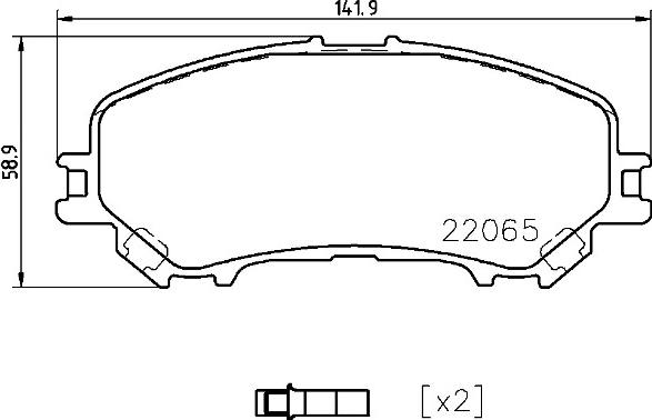 Brembo P 56 099 - Kit de plaquettes de frein, frein à disque cwaw.fr