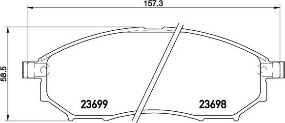 Brembo P 56 094 - Kit de plaquettes de frein, frein à disque cwaw.fr