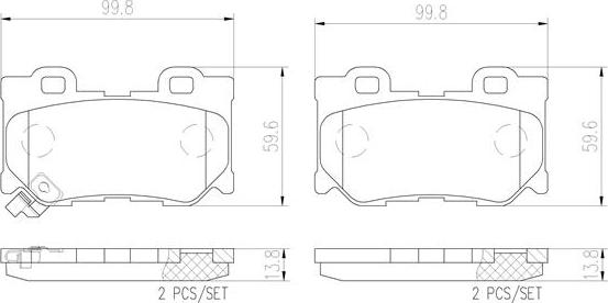 Brembo P56095N - Kit de plaquettes de frein, frein à disque cwaw.fr