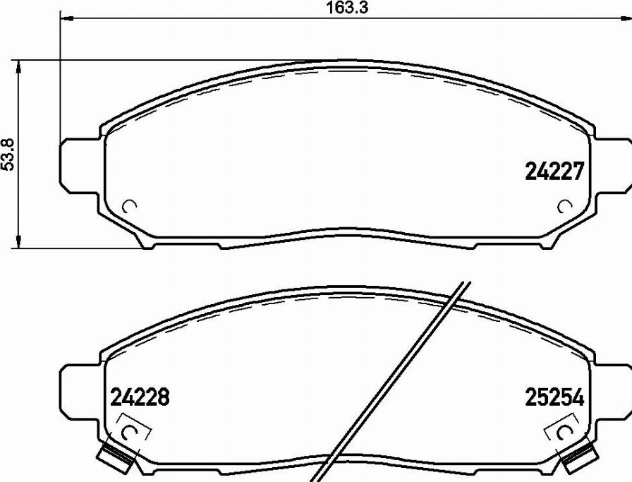 Brembo P 56 096E - Kit de plaquettes de frein, frein à disque cwaw.fr