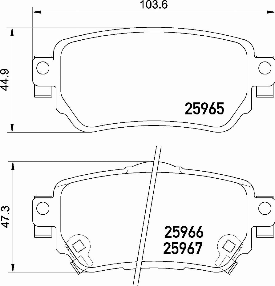 Brembo P 56 098E - Kit de plaquettes de frein, frein à disque cwaw.fr