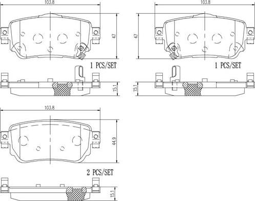 Brembo P56098N - Kit de plaquettes de frein, frein à disque cwaw.fr