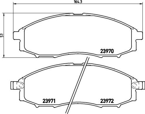 Brembo P 56 049 - Kit de plaquettes de frein, frein à disque cwaw.fr