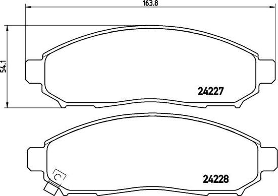 Brembo P 56 059 - Kit de plaquettes de frein, frein à disque cwaw.fr