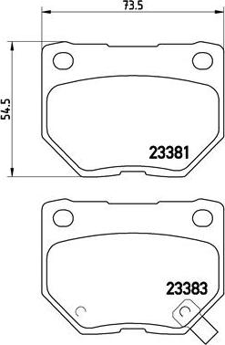 Brembo P 56 054 - Kit de plaquettes de frein, frein à disque cwaw.fr