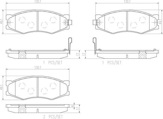 Brembo P56056N - Kit de plaquettes de frein, frein à disque cwaw.fr