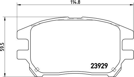 Brembo P 56 050 - Kit de plaquettes de frein, frein à disque cwaw.fr