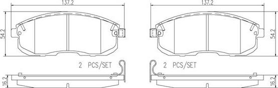 Brembo P56065N - Kit de plaquettes de frein, frein à disque cwaw.fr