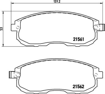 Brembo P 56 065 - Kit de plaquettes de frein, frein à disque cwaw.fr