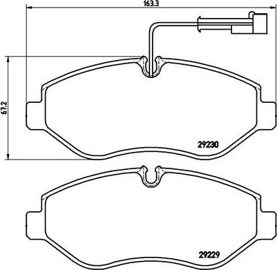 Brembo P 56 066 - Kit de plaquettes de frein, frein à disque cwaw.fr