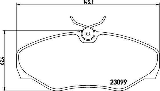 Brembo P 56 061 - Kit de plaquettes de frein, frein à disque cwaw.fr