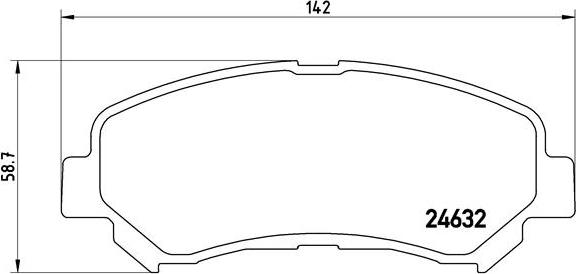 Brembo P 56 062 - Kit de plaquettes de frein, frein à disque cwaw.fr