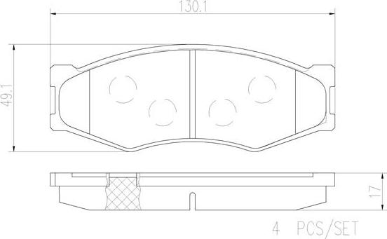 Brembo P56014N - Kit de plaquettes de frein, frein à disque cwaw.fr