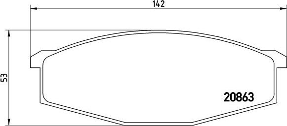 Brembo P 56 015 - Kit de plaquettes de frein, frein à disque cwaw.fr