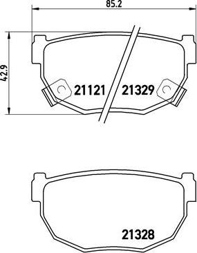 Brembo P 56 010 - Kit de plaquettes de frein, frein à disque cwaw.fr