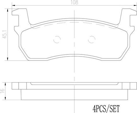 Brembo P56013N - Kit de plaquettes de frein, frein à disque cwaw.fr