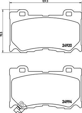 Brembo P 56 089 - Kit de plaquettes de frein, frein à disque cwaw.fr