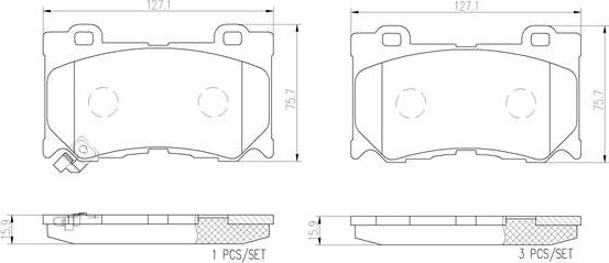 Brembo P56084N - Kit de plaquettes de frein, frein à disque cwaw.fr