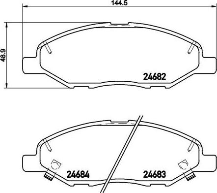 Brembo P 56 088 - Kit de plaquettes de frein, frein à disque cwaw.fr