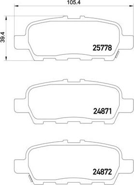 Brembo P 56 087 - Kit de plaquettes de frein, frein à disque cwaw.fr