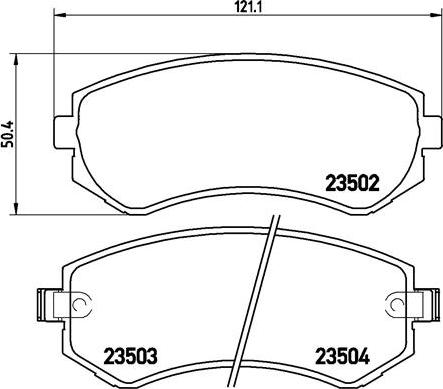 Brembo P 56 039 - Kit de plaquettes de frein, frein à disque cwaw.fr