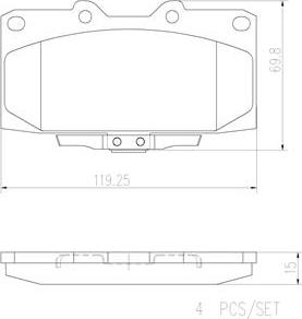 Brembo P56034N - Kit de plaquettes de frein, frein à disque cwaw.fr