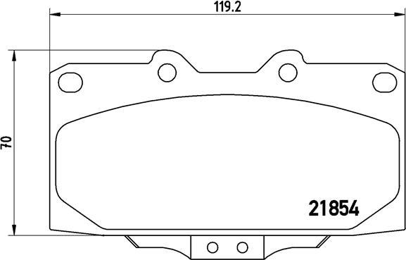 Brembo P 56 034 - Kit de plaquettes de frein, frein à disque cwaw.fr