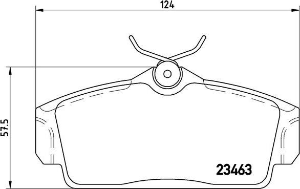 Brembo P 56 036 - Kit de plaquettes de frein, frein à disque cwaw.fr