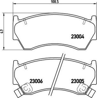 Brembo P 56 033 - Kit de plaquettes de frein, frein à disque cwaw.fr