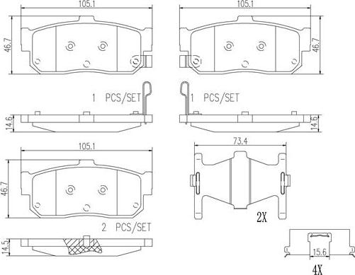 Brembo P56029N - Kit de plaquettes de frein, frein à disque cwaw.fr