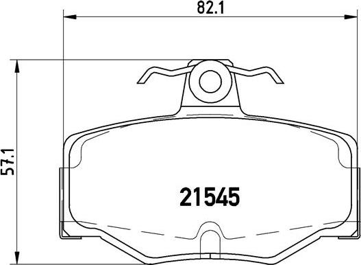 Brembo P 56 024 - Kit de plaquettes de frein, frein à disque cwaw.fr