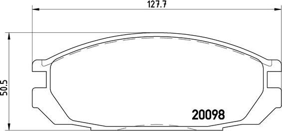 Brembo P 56 020 - Kit de plaquettes de frein, frein à disque cwaw.fr