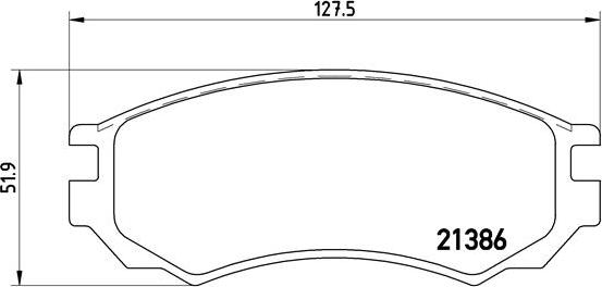 Brembo P 56 028 - Kit de plaquettes de frein, frein à disque cwaw.fr