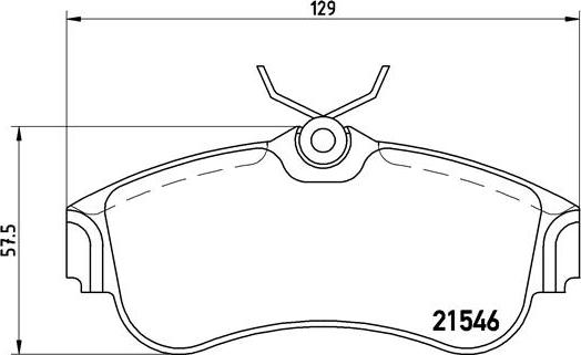 Brembo P 56 022 - Kit de plaquettes de frein, frein à disque cwaw.fr