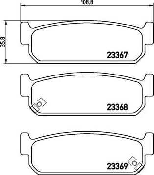 Brembo P 56 071 - Kit de plaquettes de frein, frein à disque cwaw.fr