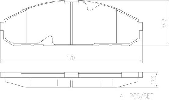 Brembo P56072N - Kit de plaquettes de frein, frein à disque cwaw.fr