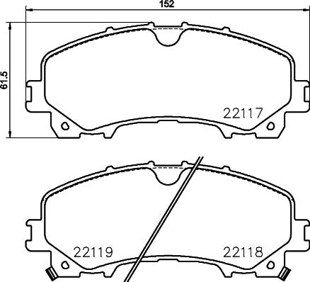 Brembo P 56 106 - Kit de plaquettes de frein, frein à disque cwaw.fr