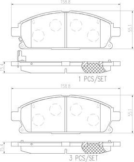 Brembo P56108N - Kit de plaquettes de frein, frein à disque cwaw.fr