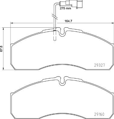 Brembo P 56 123 - Kit de plaquettes de frein, frein à disque cwaw.fr